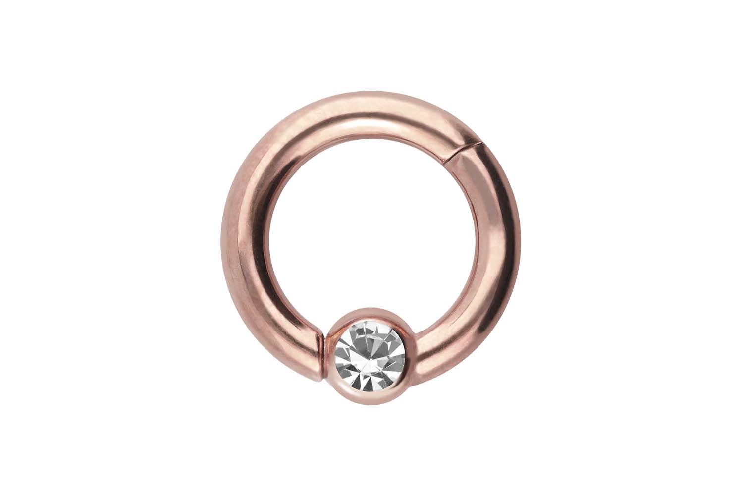 Chirurgenstahl Segmentring Clicker Piercing KRISTALL ++SALE++